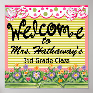 School - Teacher Classroom Welcome - SRF Poster