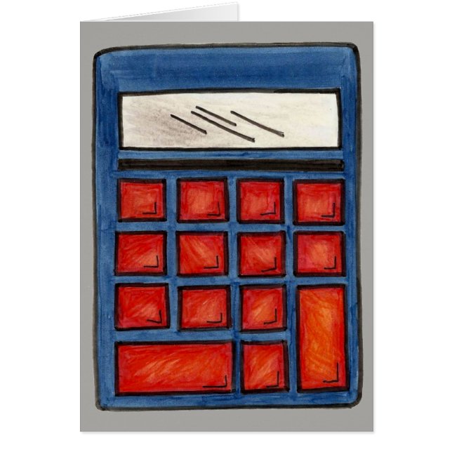 School Teacher Education Math Nerd Calculator (Front)