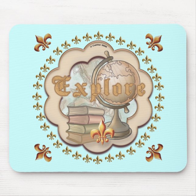 School Teacher Explore Mouse Pad (Front)
