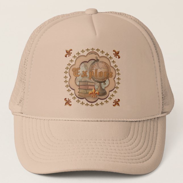 School Teacher Explore Trucker Hat (Front)