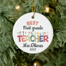 School Teacher Gift Personalised Best Teacher Name