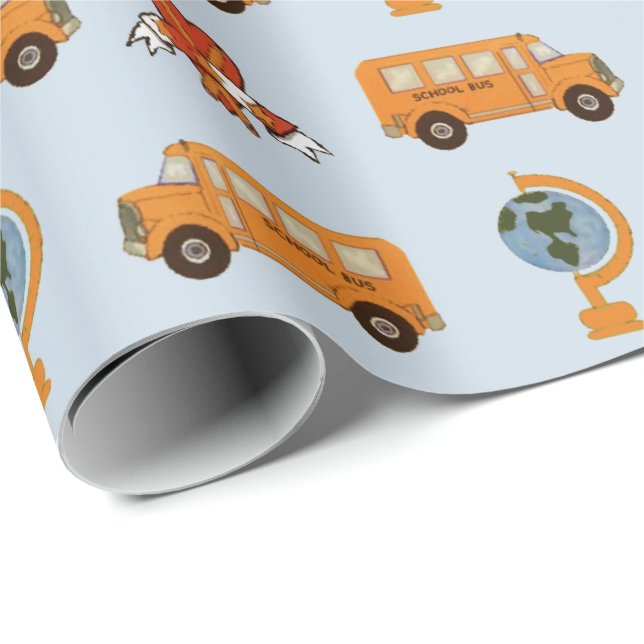School Teacher Gift Wrapping Paper (Roll Corner)