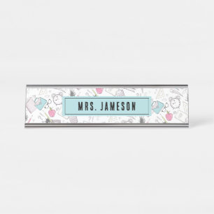 School Teacher Name Desk Name Plate
