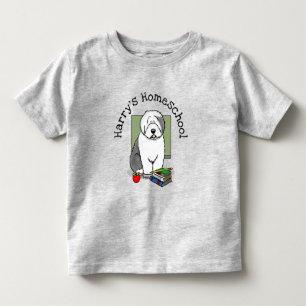 School Teacher Old English Sheepdog (Grey 1) Cute Toddler T-Shirt
