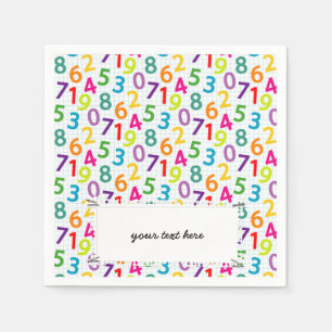 School Teacher Pattern Colourful Napkin