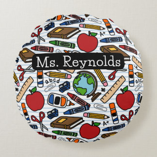School Teacher Round Cushion
