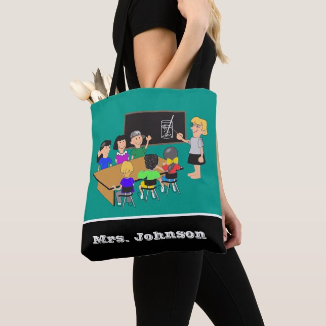 School  Teacher Student Classroom Tote Bag (Close Up)