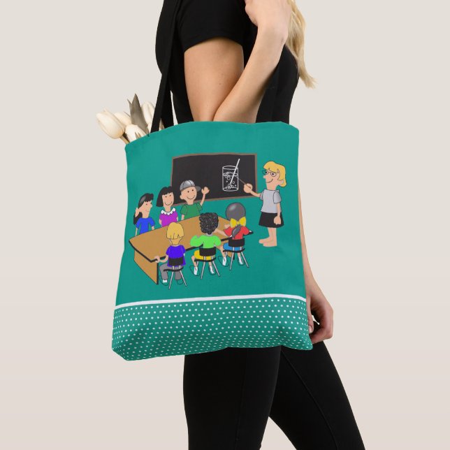 School  Teacher Student Classroom Tote Bag (Close Up)
