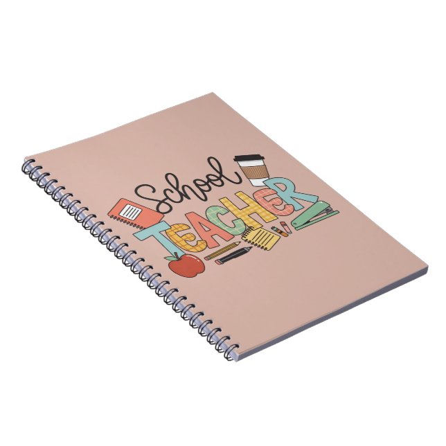 School Teacher Teaching Future Leaders Gifts Notebook (Right Side)