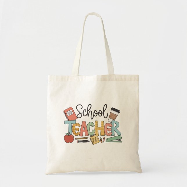 School Teacher Teaching Future Leaders Gifts Tote Bag (Front)