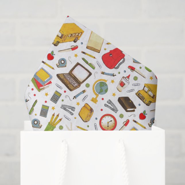 School Teacher Tissue Paper (Gift Bag)