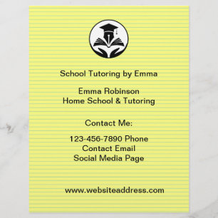 School Teacher Tutoring Service Budget Flyers