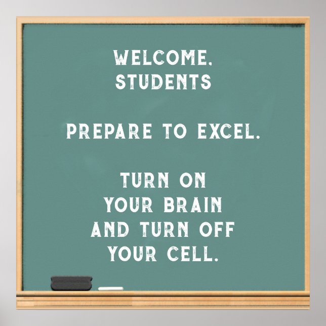 School Teacher Welcome Students Poster (Front)