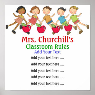 School Teacher's Classroom Rules - SRF Poster