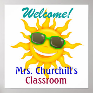 School Teacher's Classroom Welcome - SRF Poster