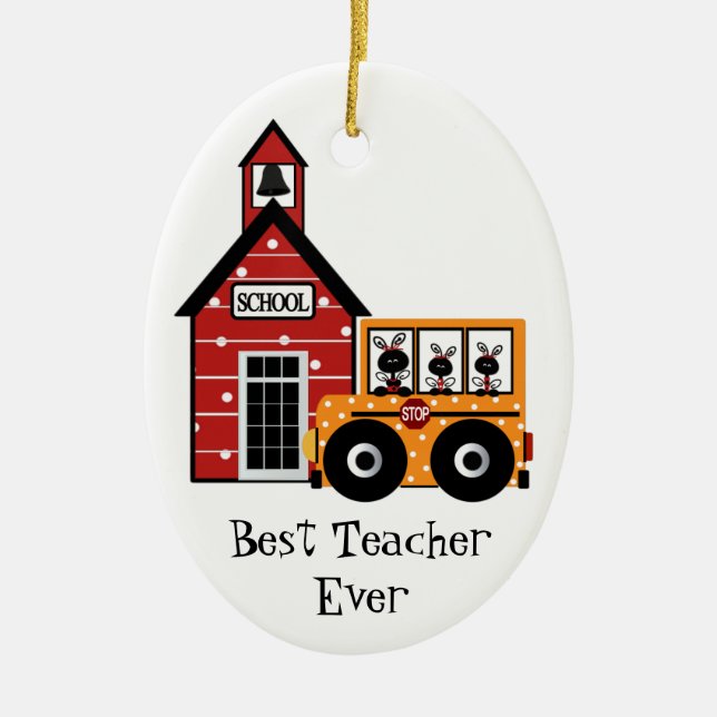 School Teacher's Gift Ornament (Front)