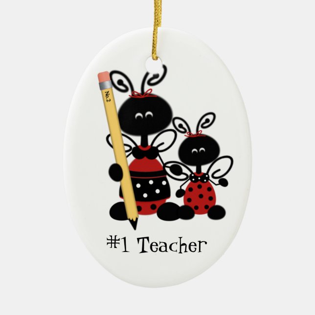 School Teacher's Gift Ornament (Front)