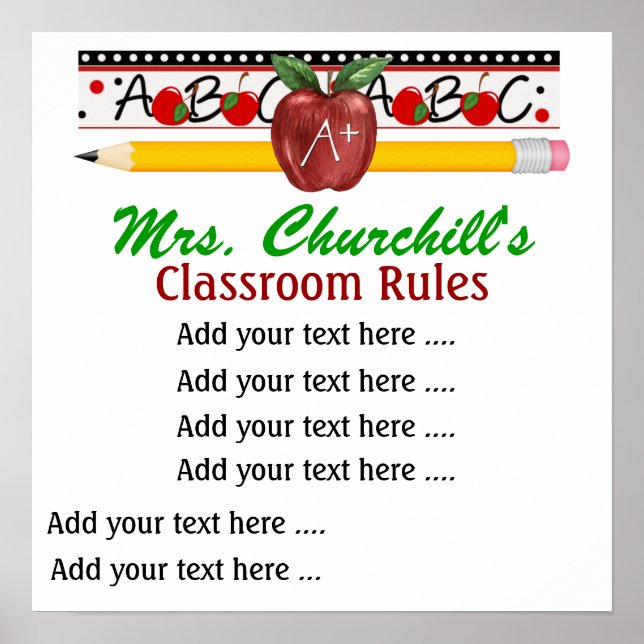 School Teacher's Poster - SRF (Front)
