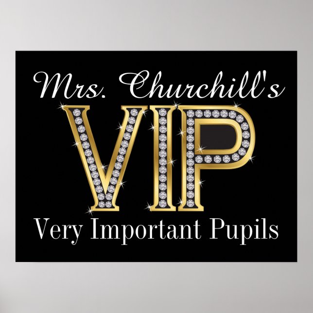 School Teacher's VIP Poster by SRF (Front)