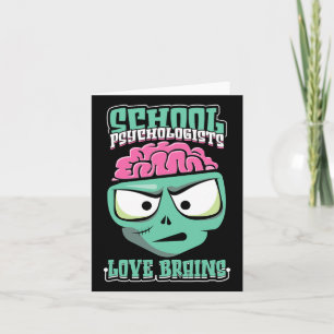 School Therapist Psych Back To School Psychologist Card