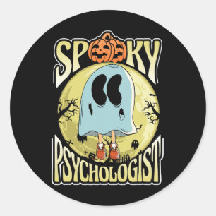 School Therapist Psych Back To School Psychologist Classic Round Sticker