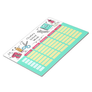 School Timetable custom name notepads
