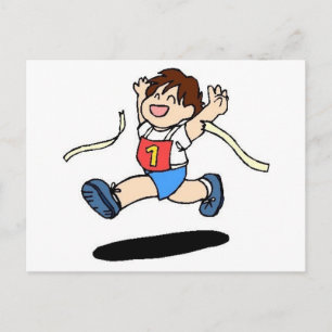 School Track Team Postcard