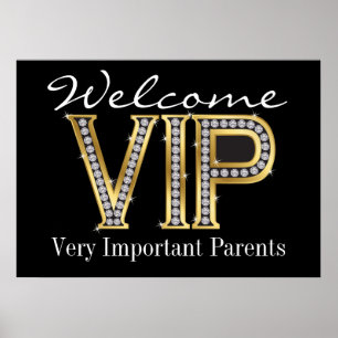 School VIP Parents Welcome Poster
