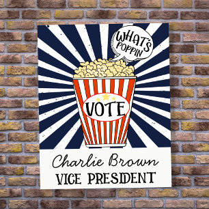 School Voting Poster What’s Poppin Campaign