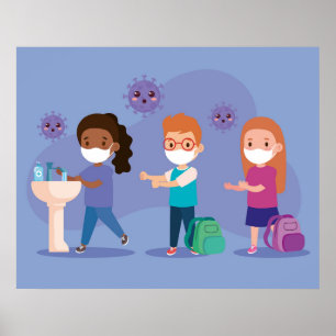 School Wash Your Hands Poster