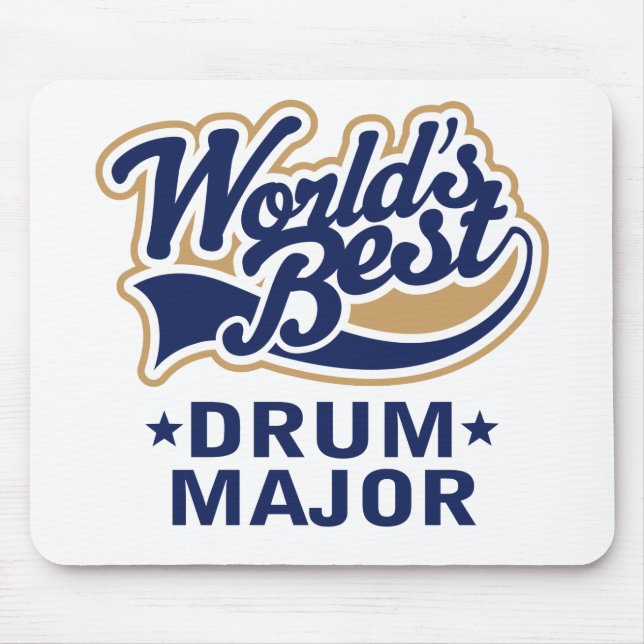 School Worlds Best Drum Major Gift Mouse Pad (Front)