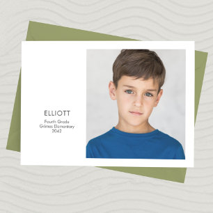 School Year Keepsake Photo Card