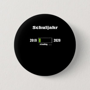 School Year Loading Bar 6 Cm Round Badge