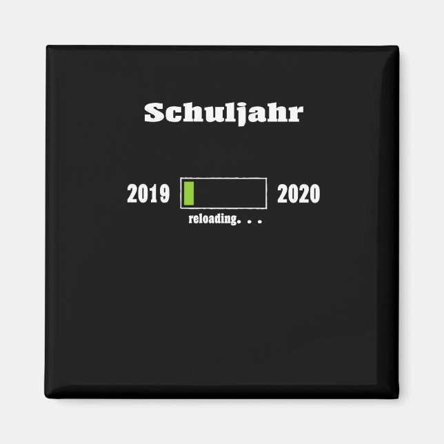 School Year Loading Bar  Magnet (Front)