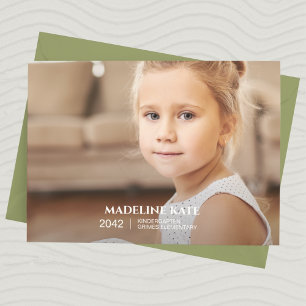 School Year Photo Keepsake Card