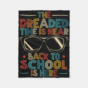 School Year Student Tutor Byck To School Fleece Blanket