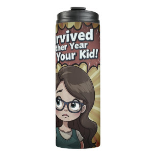 School Year Survivor Glow Thermal Tumbler