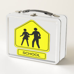 School Zone Metal Lunch Box