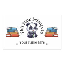 Schoolbook Name Sticker