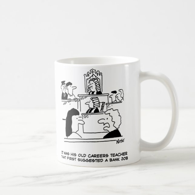 Schoolboy in Court after Careers Teacher Advice Coffee Mug (Right)