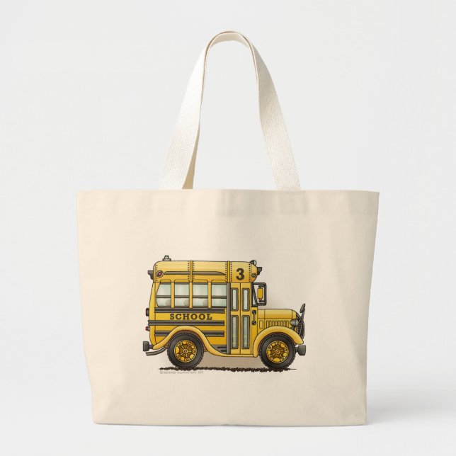 Schoolbus Bags/Totes Large Tote Bag (Front)