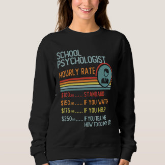 Schoolbus Driver Hourly Rate  Retro Job Title Sweatshirt