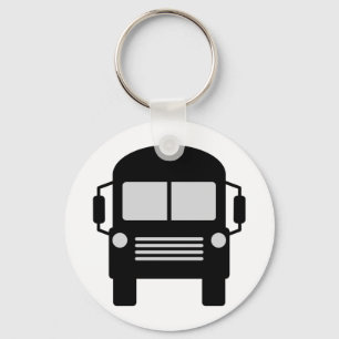 schoolbus icon key ring