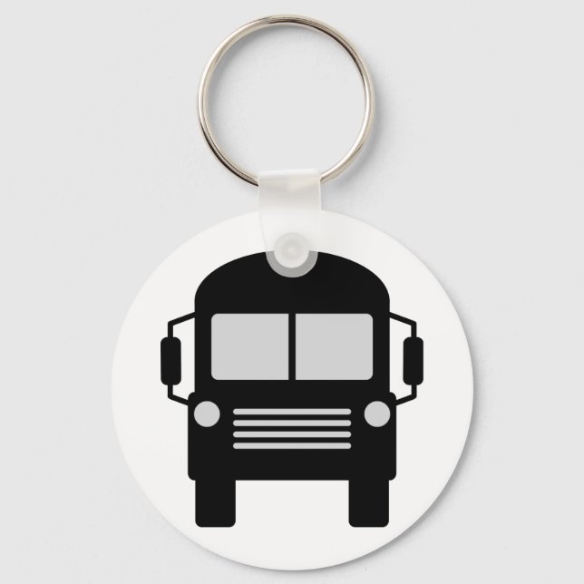 schoolbus icon key ring (Front)