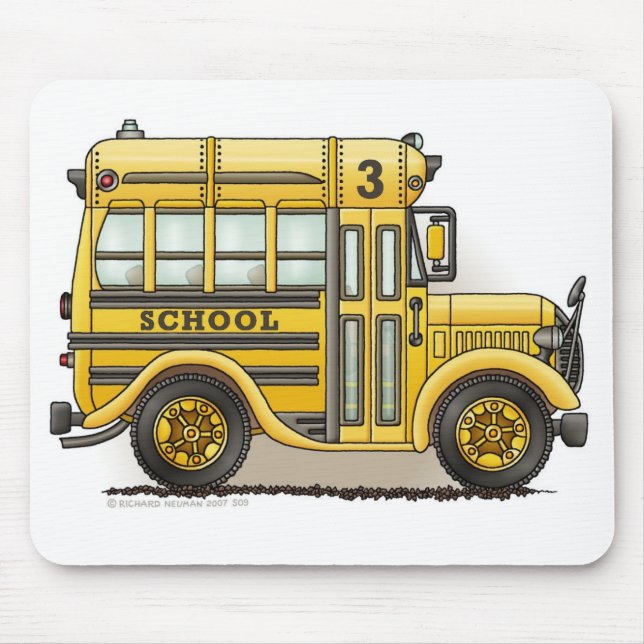Schoolbus Mouse Pad (Front)