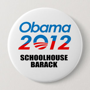 SCHOOLHOUSE BARACK 10 CM ROUND BADGE