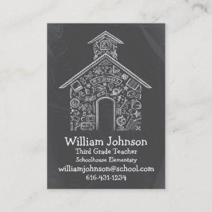 Schoolhouse Teachers Business Card