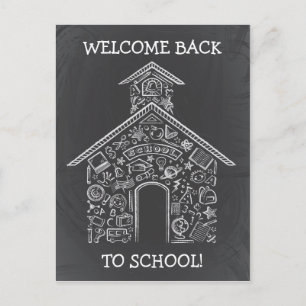 Schoolhouse Teachers Postcard
