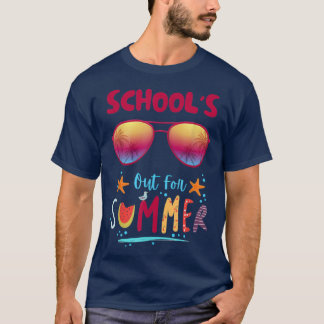 School's Out For Summer 1st Grade Teacher Vacation T-Shirt