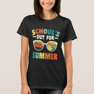 School's Out For Summer For Groovy Students Teache T-Shirt